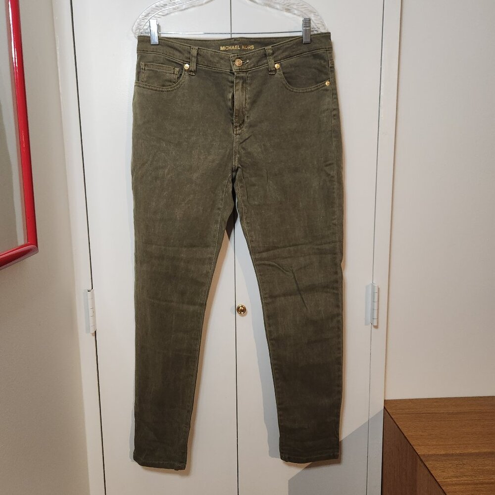 Michael Kors Izzy Skinny size 12 Grey Jeans